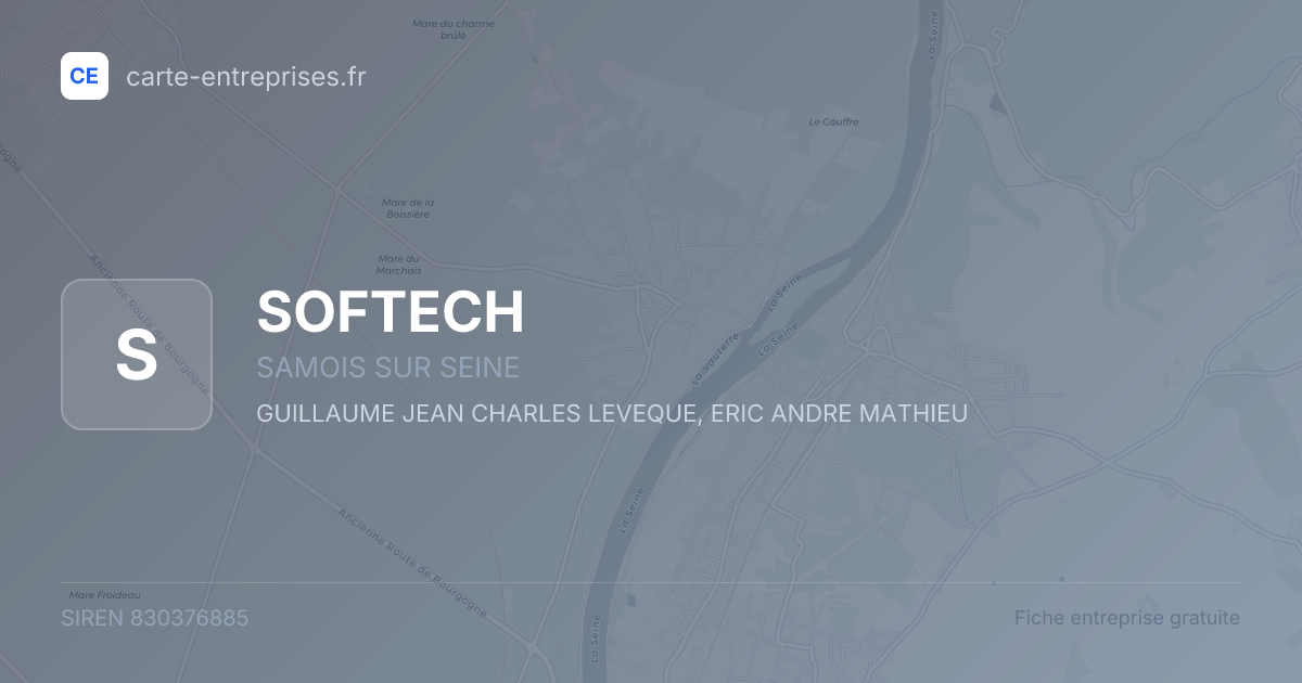 SOFTECH — 830376885 — fiche entreprise