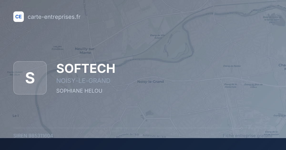 SOFTECH — 985311604 — fiche entreprise