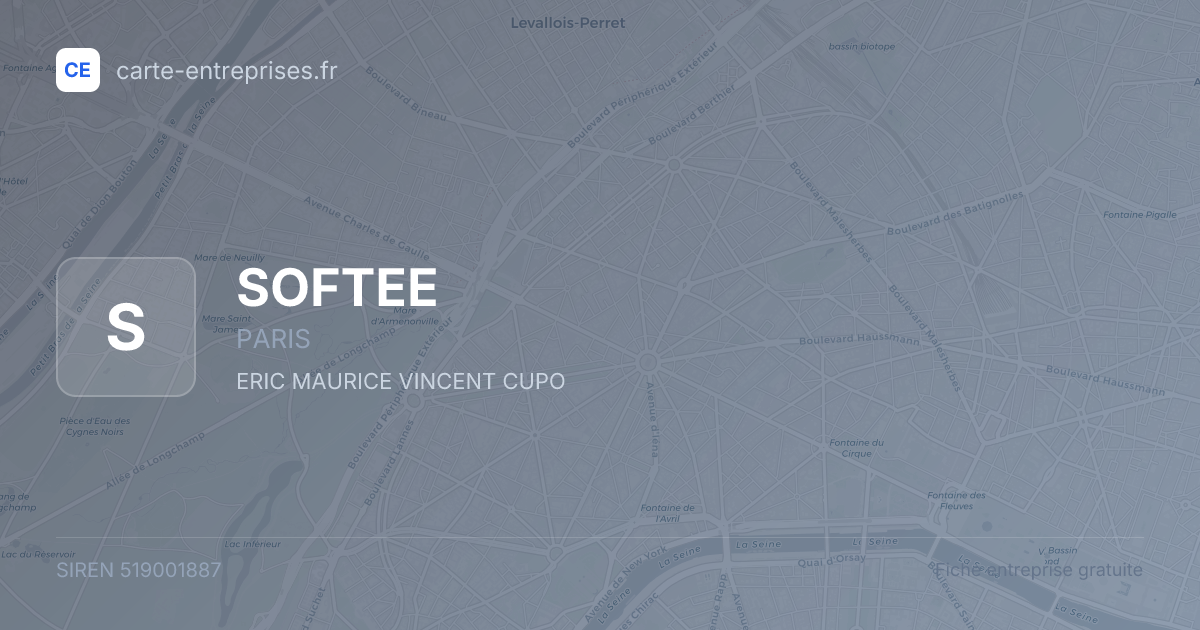 SOFTEE — 519001887 — fiche entreprise