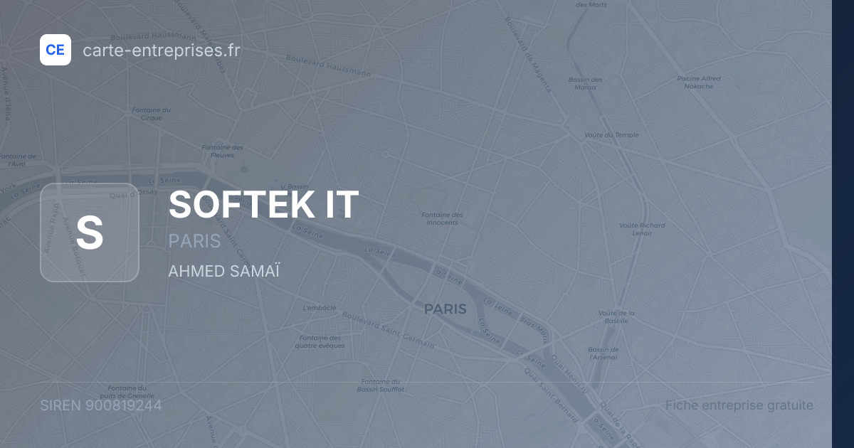 SOFTEK IT — 900819244 — fiche entreprise