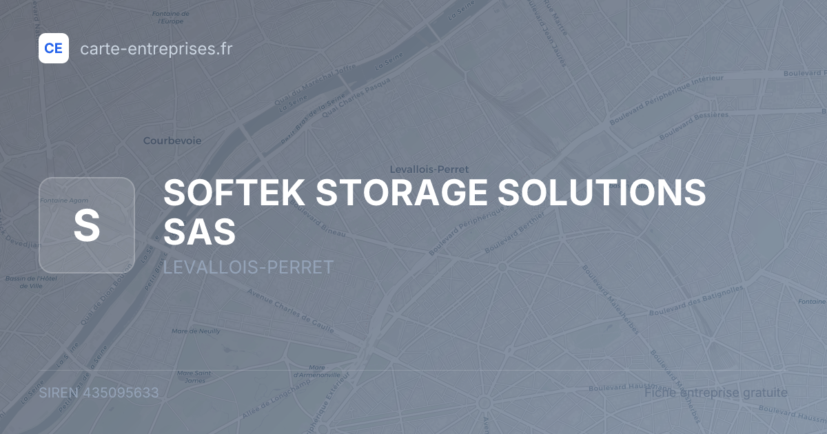 SOFTEK STORAGE SOLUTIONS SAS — 435095633 — fiche entreprise