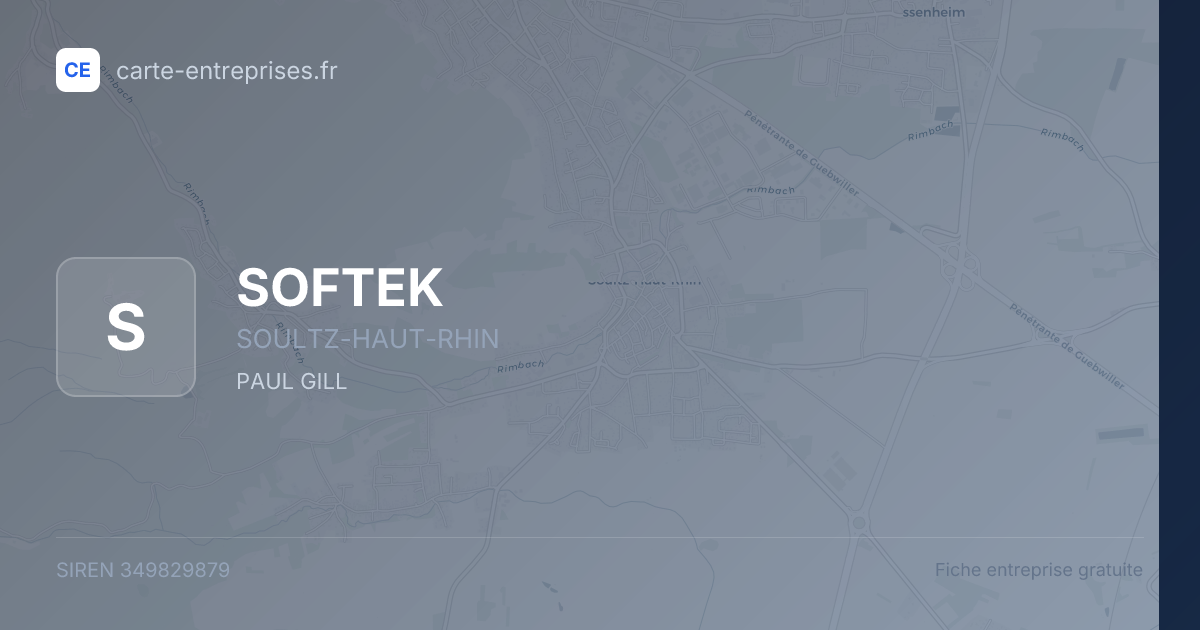 SOFTEK — 349829879 — fiche entreprise