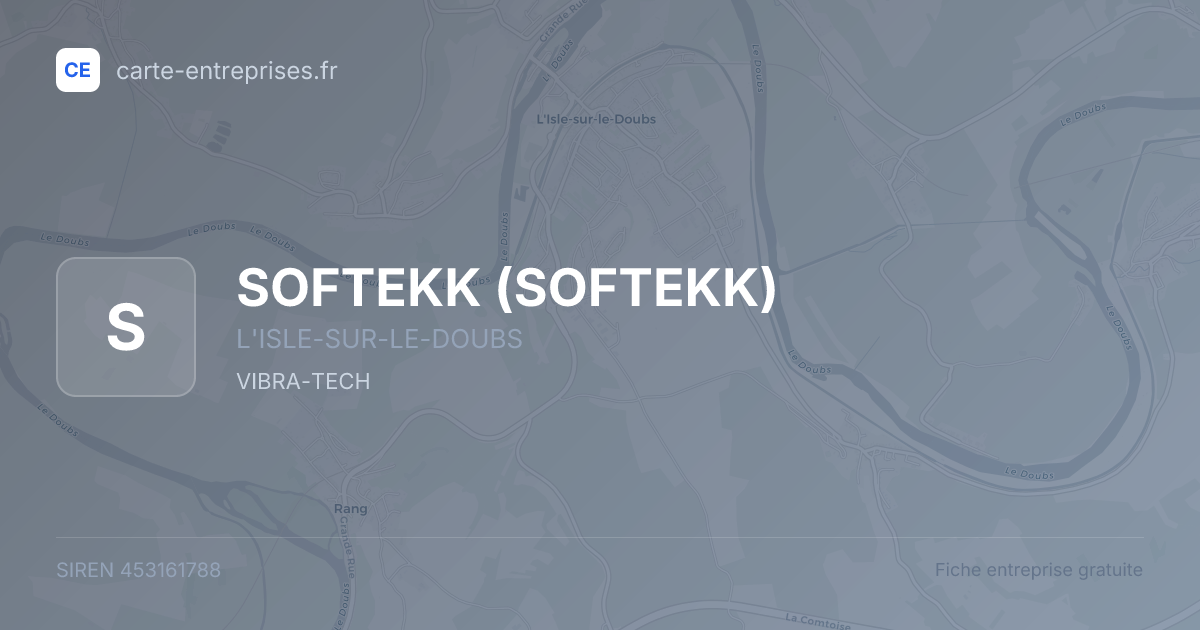 SOFTEKK — 453161788 — fiche entreprise