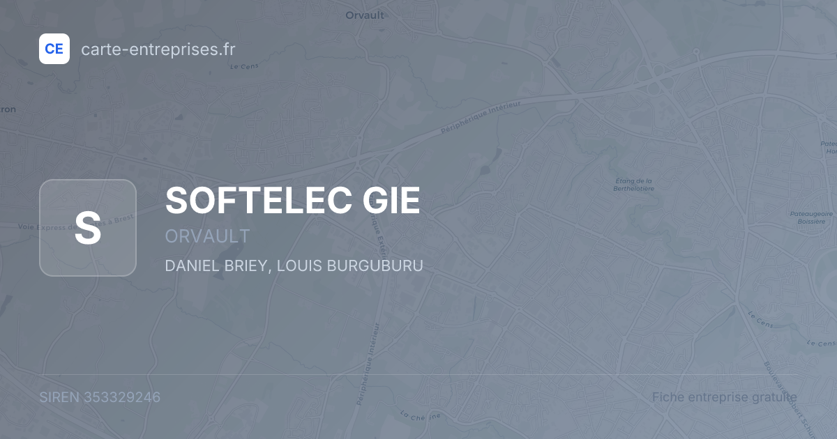 SOFTELEC GIE — 353329246 — fiche entreprise