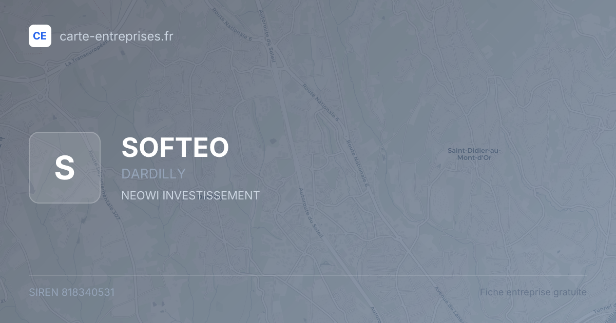 SOFTEO — 818340531 — fiche entreprise