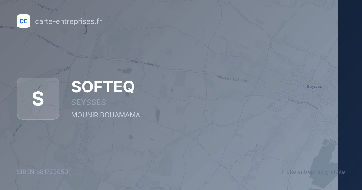 SOFTEQ — 881723050 — fiche entreprise