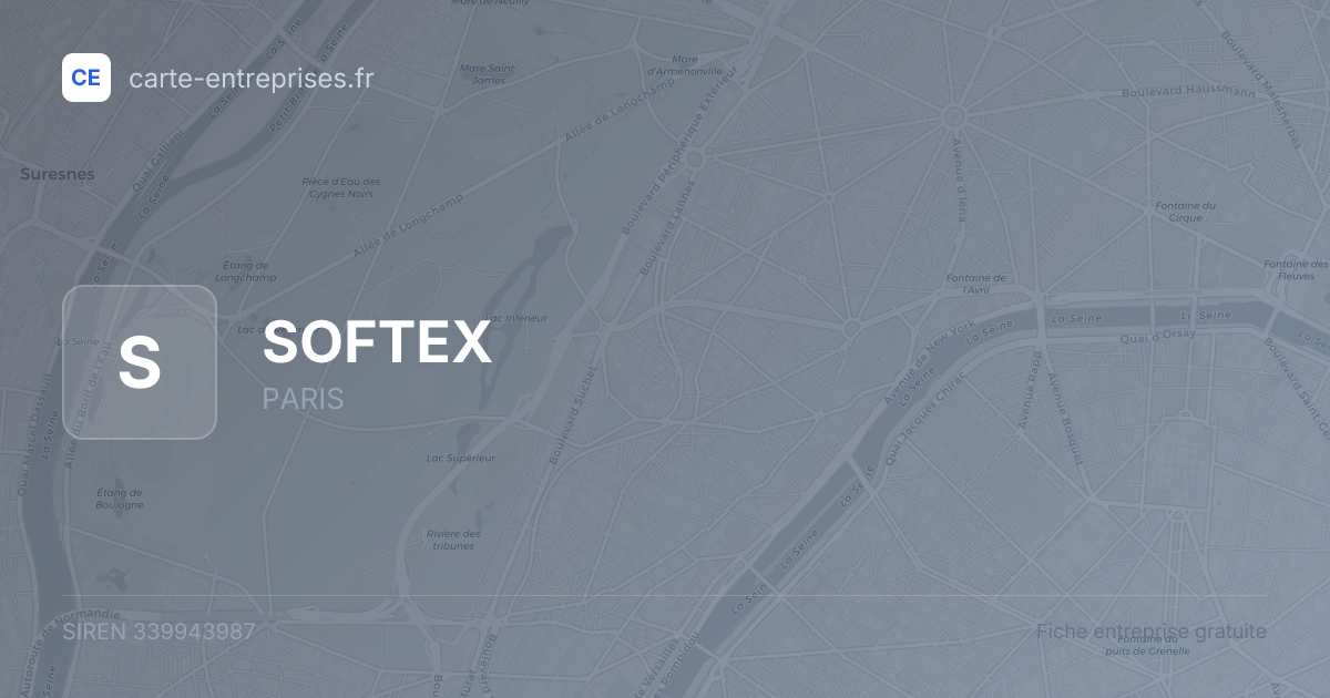SOFTEX — 339943987 — fiche entreprise