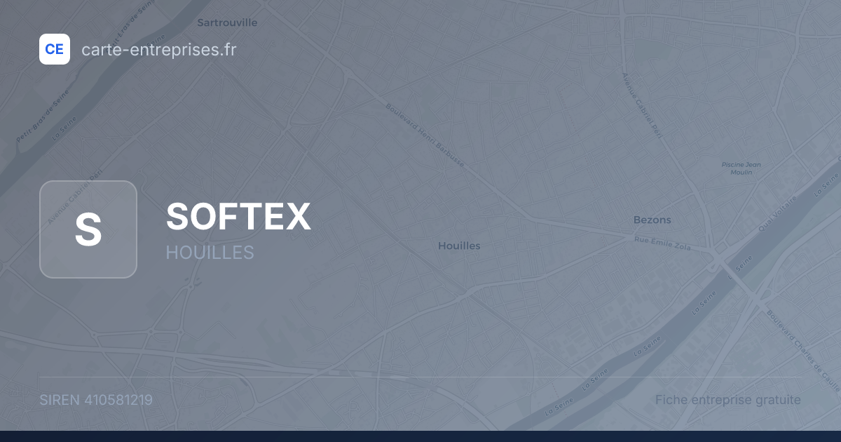 SOFTEX — 410581219 — fiche entreprise