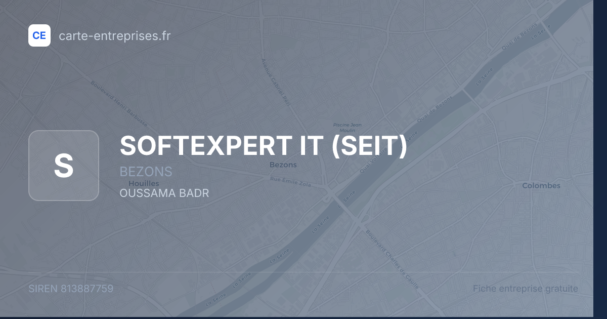 SOFTEXPERT IT (SEIT) — 813887759 — fiche entreprise