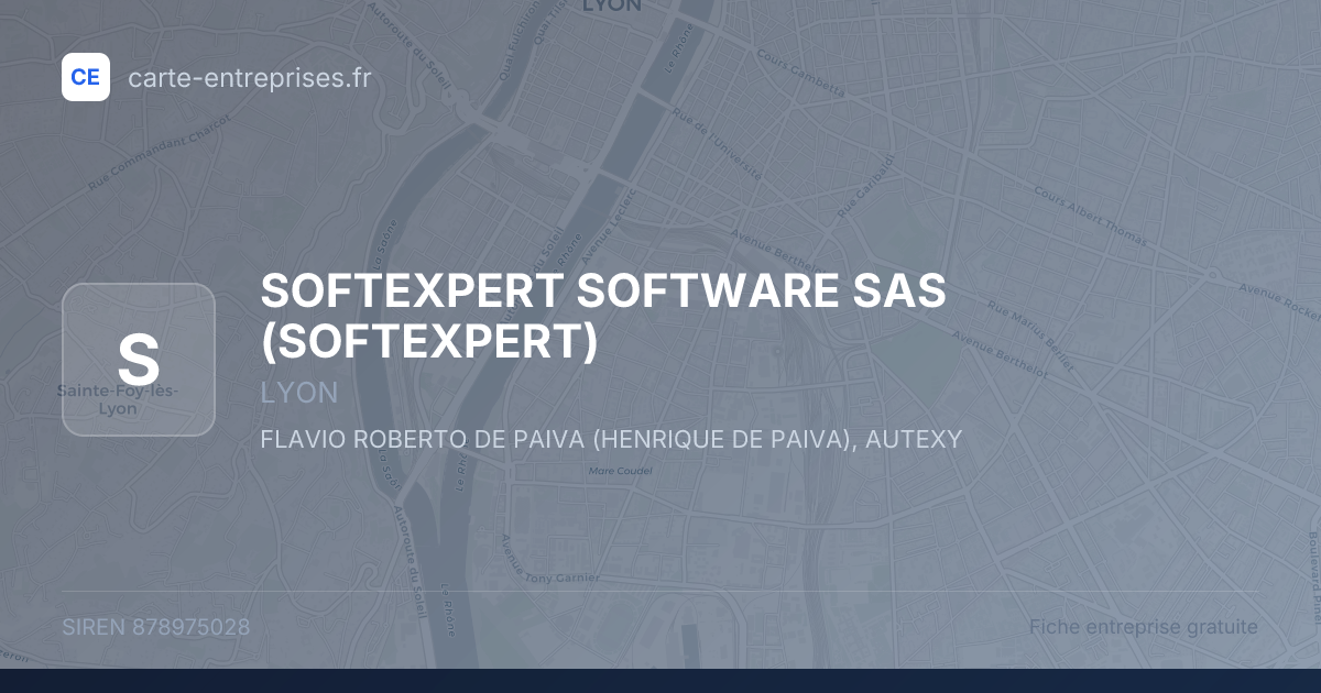 SOFTEXPERT SOFTWARE SAS (SOFTEXPERT) — 878975028 — fiche entreprise
