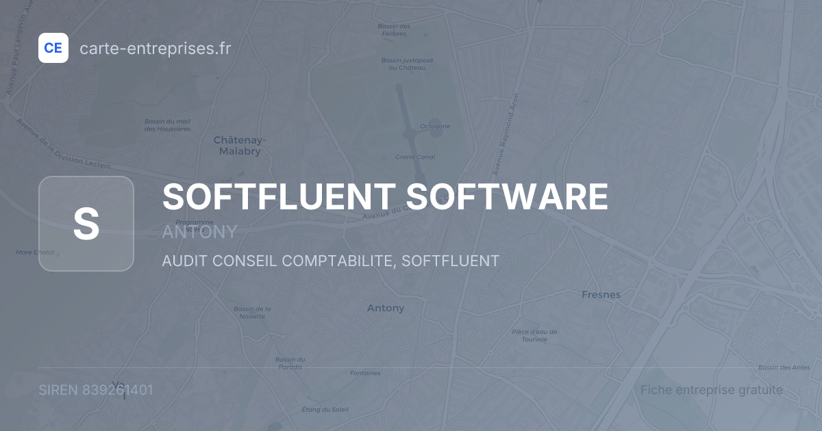 SOFTFLUENT SOFTWARE — 839261401 — fiche entreprise