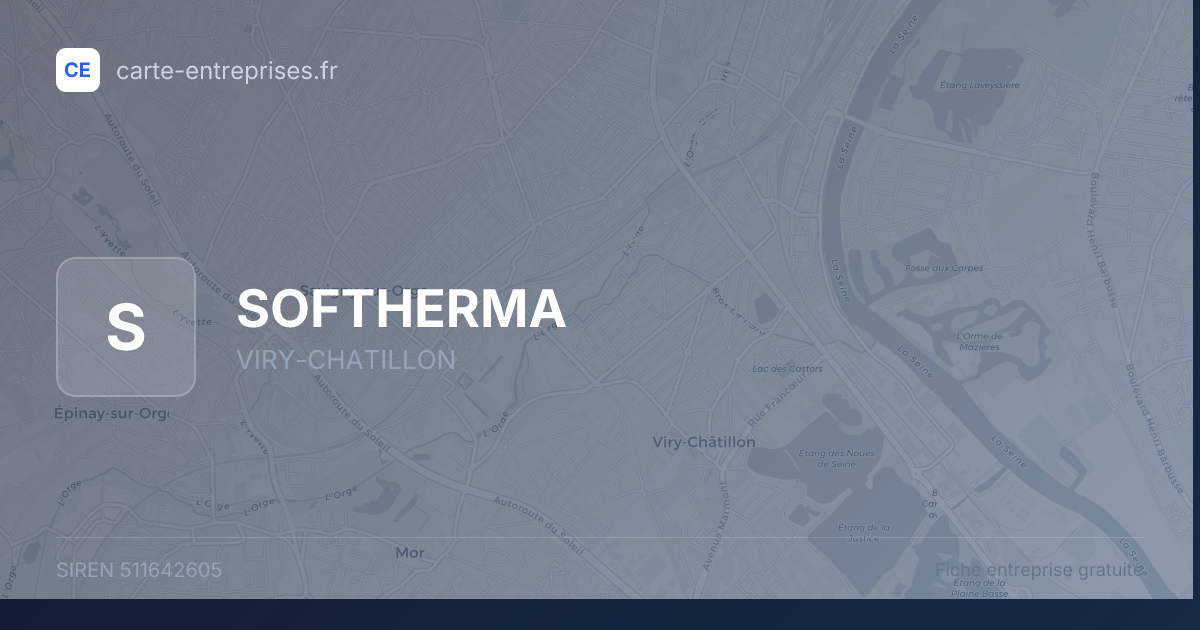 SOFTHERMA — 511642605 — fiche entreprise