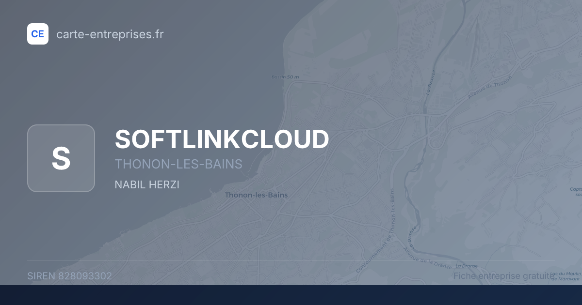 SOFTLINKCLOUD — 828093302 — fiche entreprise