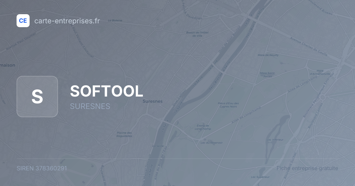 SOFTOOL — 378360291 — fiche entreprise