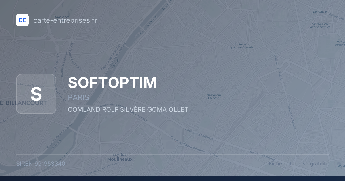 SOFTOPTIM — 991953340 — fiche entreprise