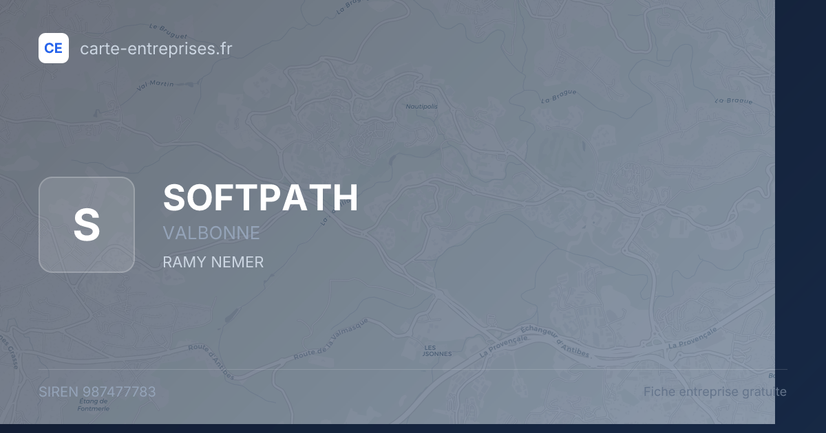 SOFTPATH — 987477783 — fiche entreprise