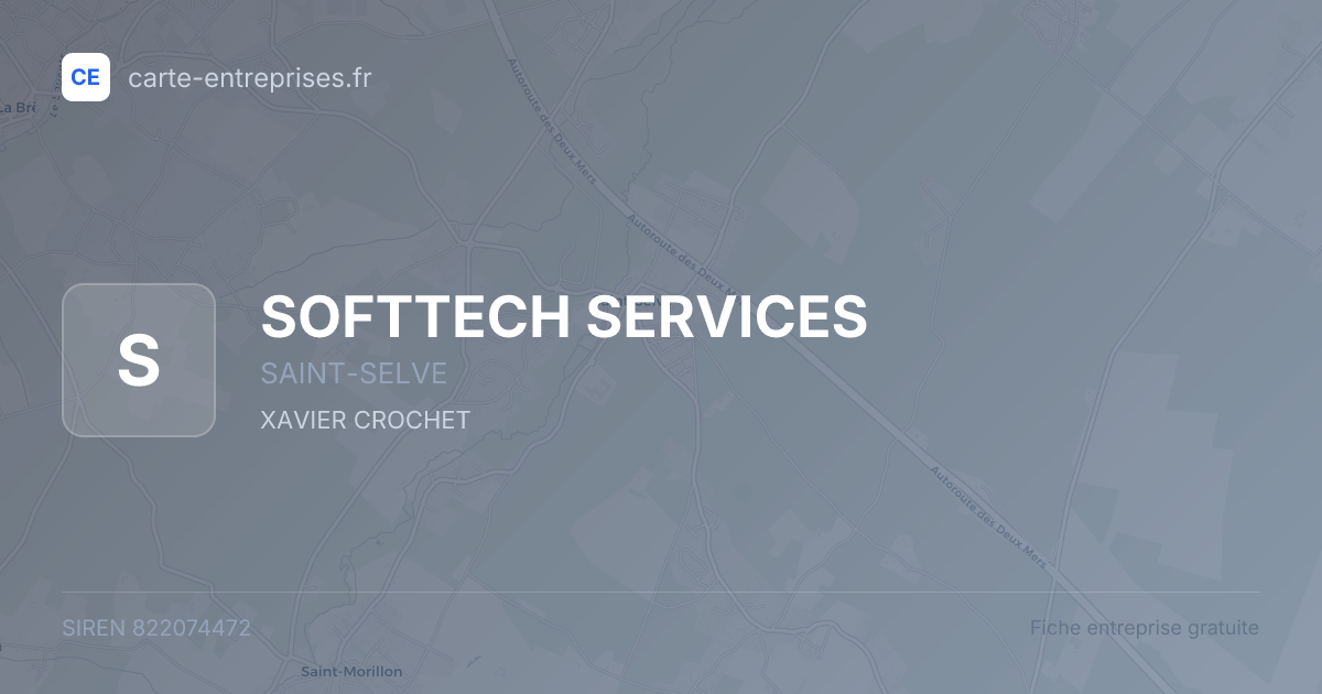 SOFTTECH SERVICES — 822074472 — fiche entreprise