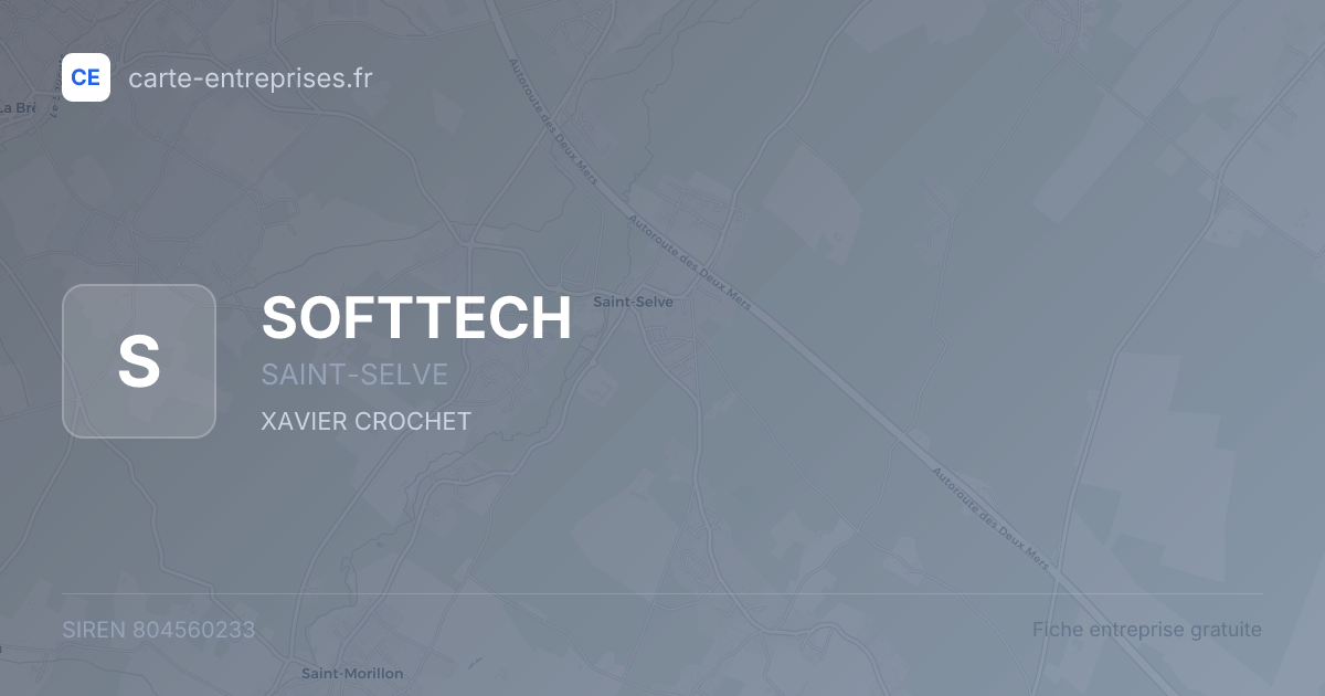 SOFTTECH — 804560233 — fiche entreprise