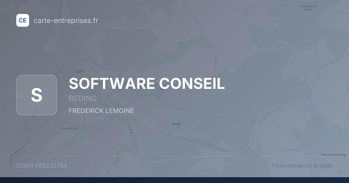 SOFTWARE CONSEIL — 488232794 — fiche entreprise