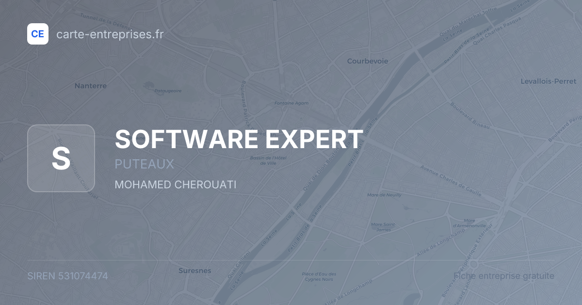 SOFTWARE EXPERT — 531074474 — fiche entreprise