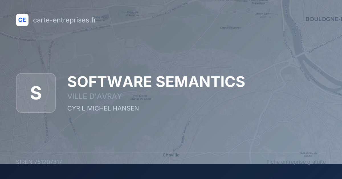SOFTWARE SEMANTICS — 751207317 — fiche entreprise