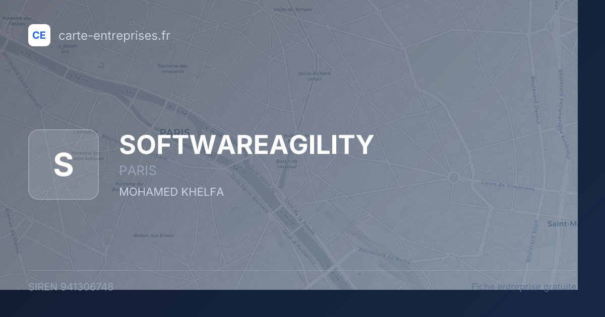 SOFTWAREAGILITY — 941306748 — fiche entreprise