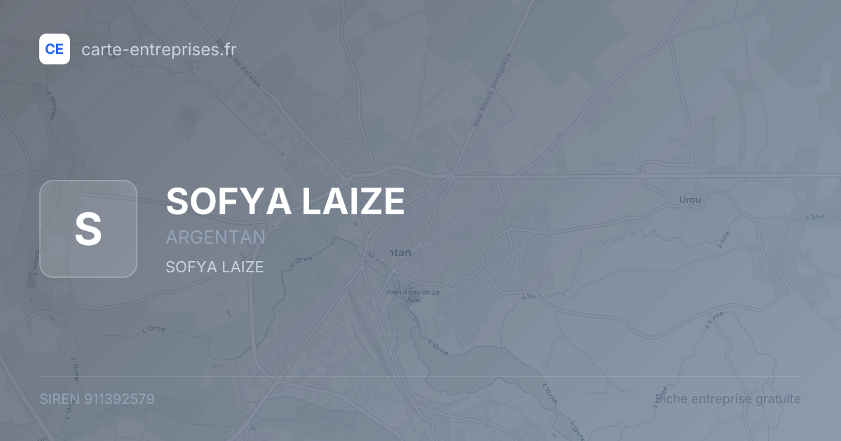 SOFYA LAIZE — 911392579 — fiche entreprise