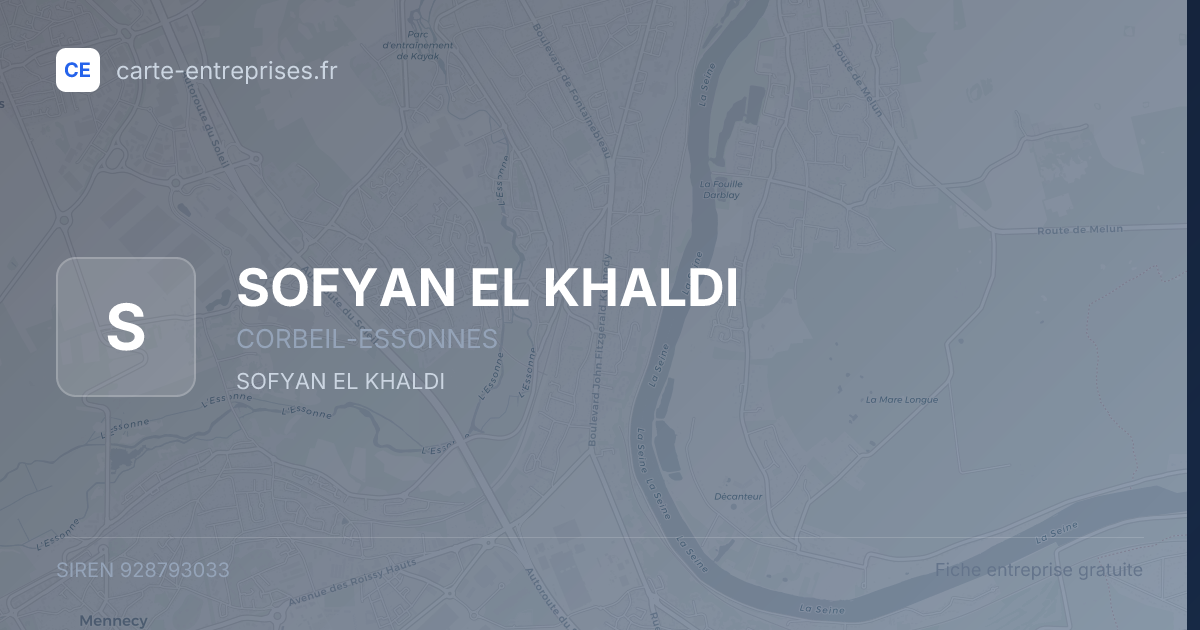 SOFYAN EL KHALDI — 928793033 — fiche entreprise
