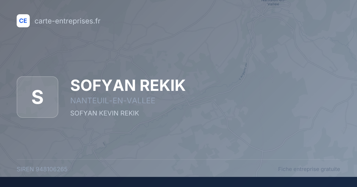 SOFYAN REKIK — 948106265 — fiche entreprise