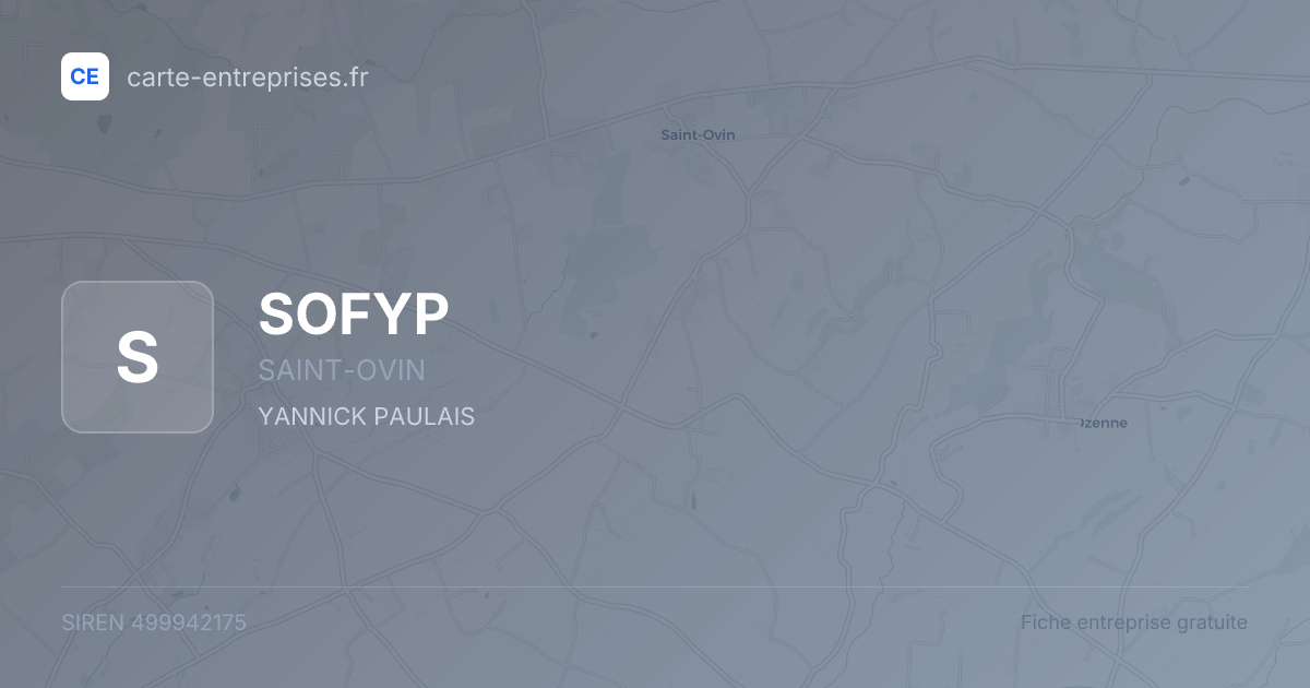 SOFYP — 499942175 — fiche entreprise