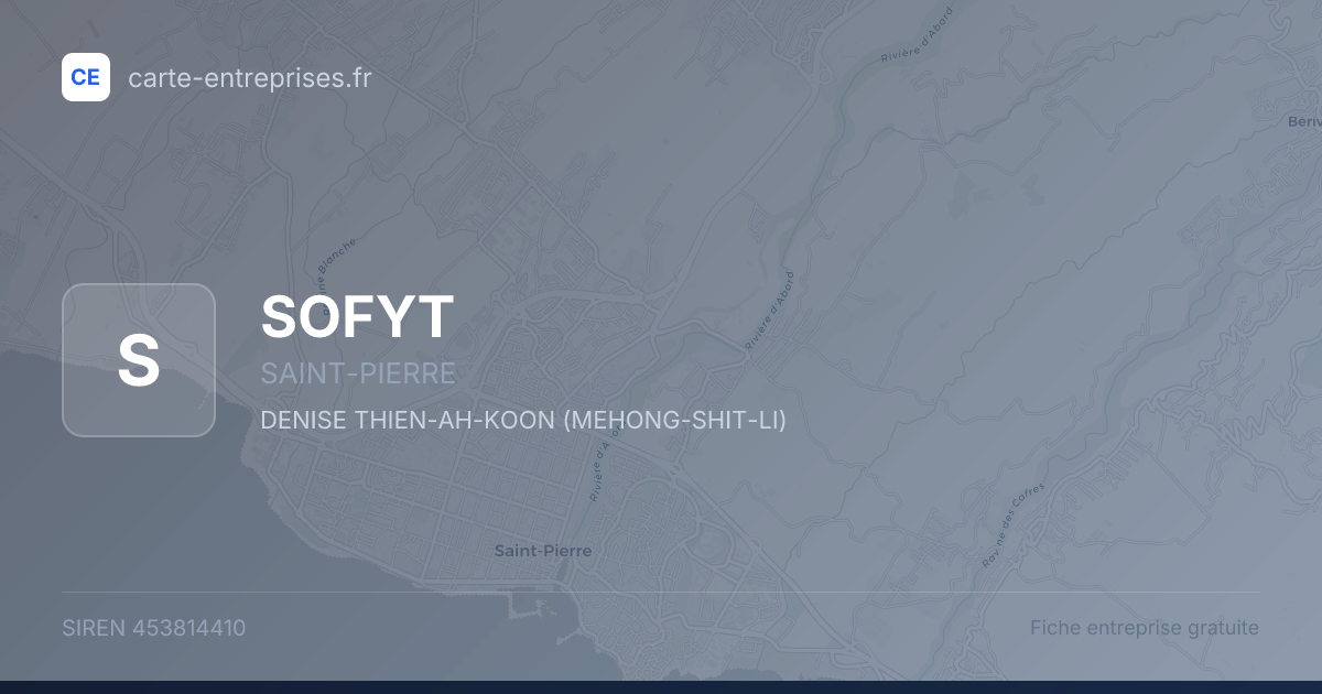 SOFYT — 453814410 — fiche entreprise