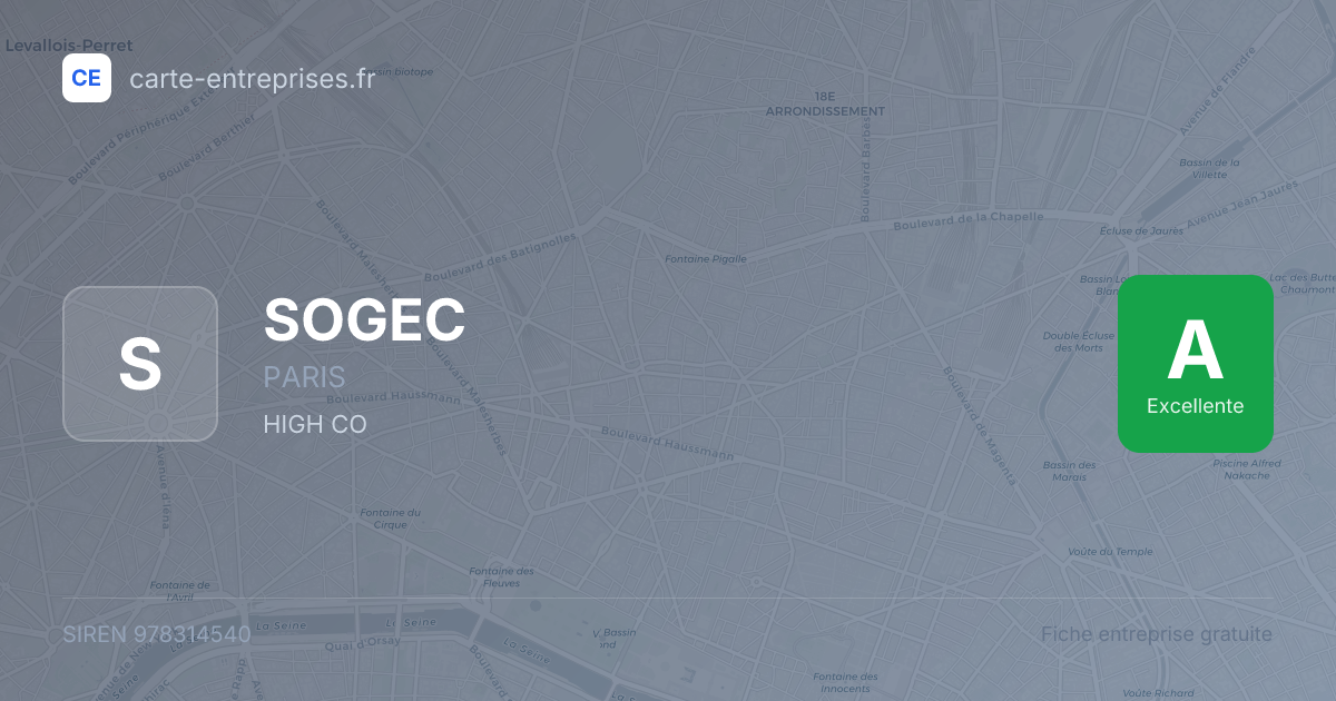 SOGEC — 978314540 — fiche entreprise