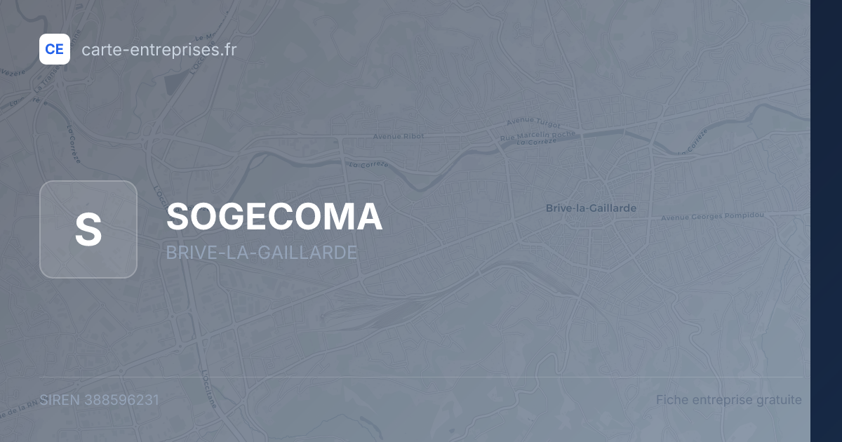 SOGECOMA — 388596231 — fiche entreprise