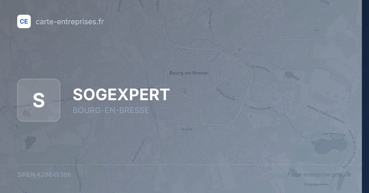 SOGEXPERT — 428845366 — fiche entreprise