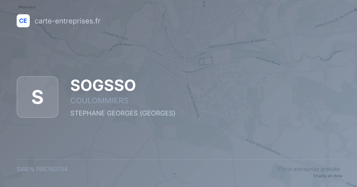 SOGSSO — 788760734 — fiche entreprise