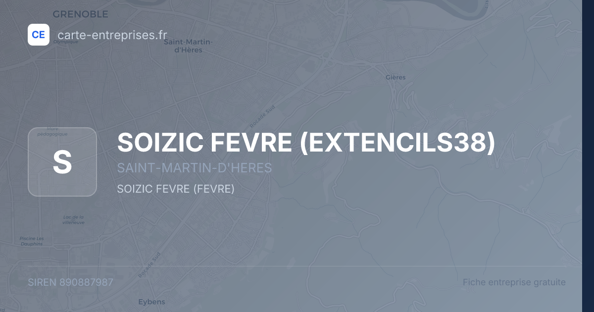 SOIZIC FEVRE (EXTENCILS38) — 890887987 — fiche entreprise