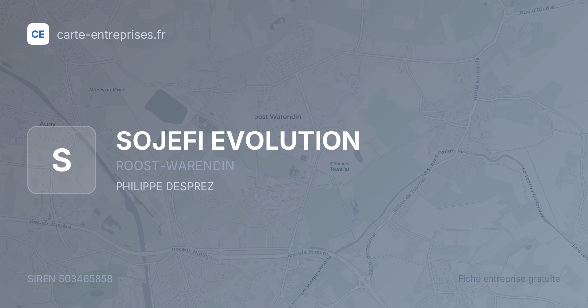 SOJEFI EVOLUTION — 503465858 — fiche entreprise