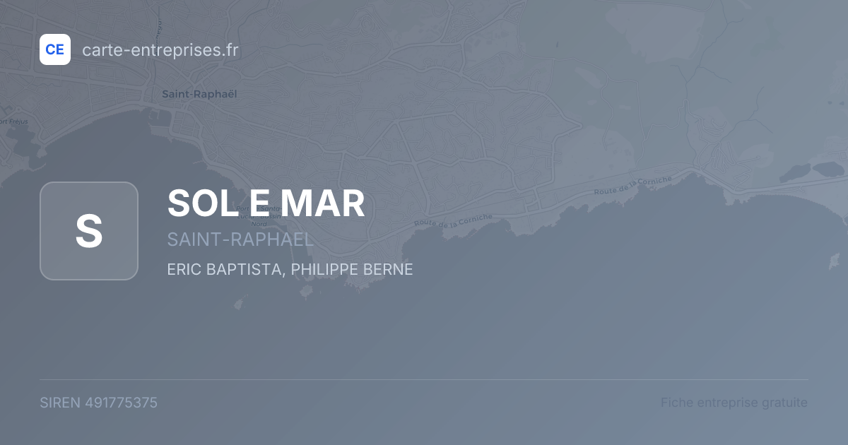 SOL E MAR — 491775375 — fiche entreprise