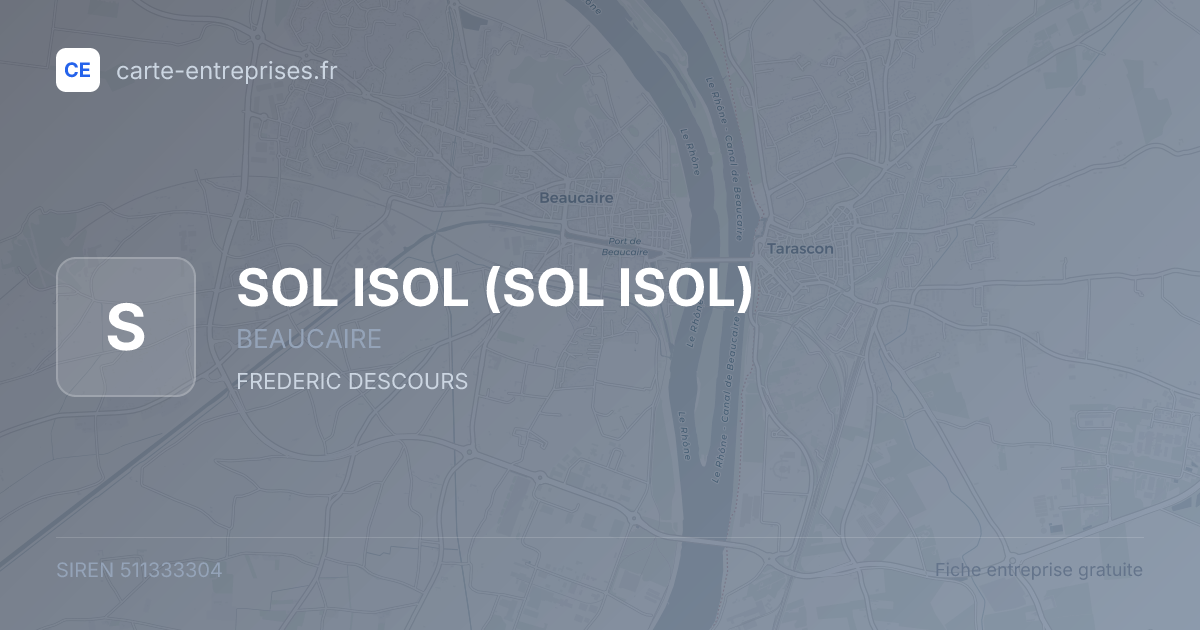 SOL ISOL — 511333304 — fiche entreprise