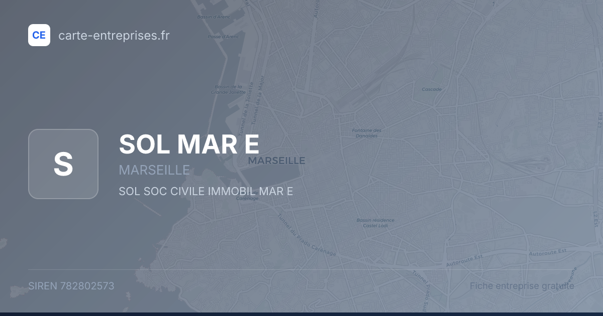 SOL MAR E — 782802573 — fiche entreprise