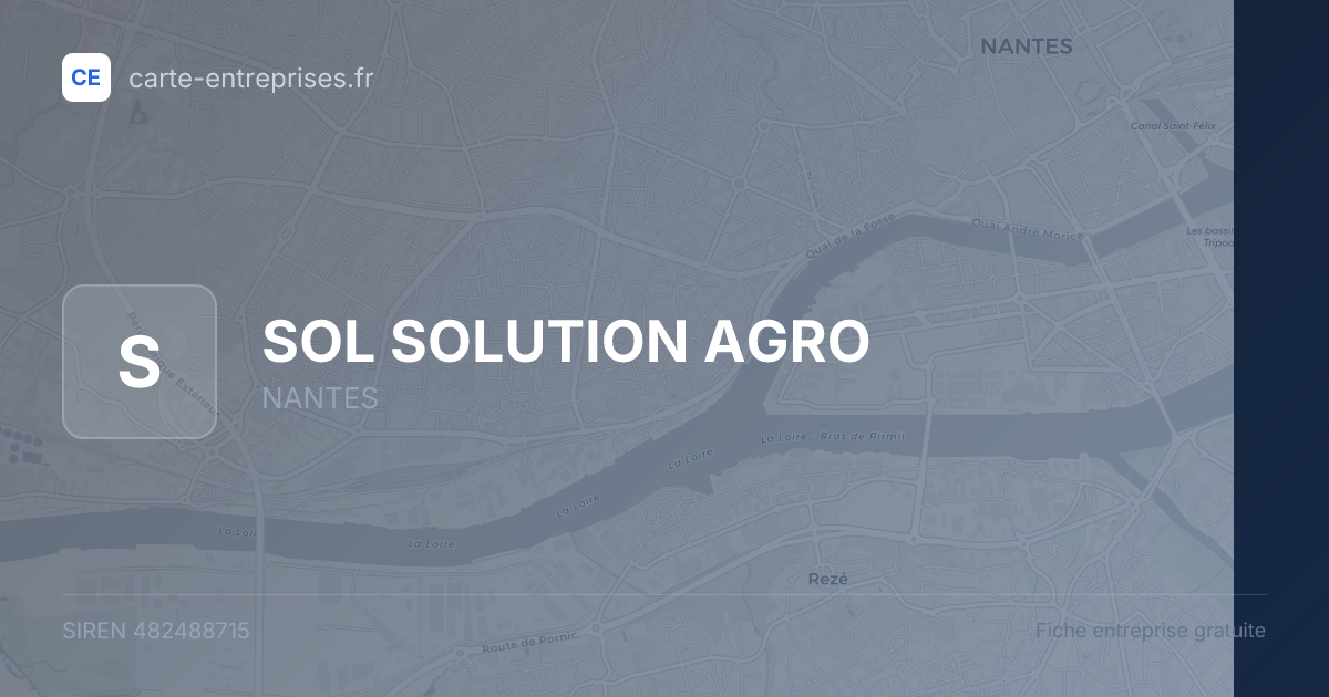 SOL SOLUTION AGRO — 482488715 — fiche entreprise
