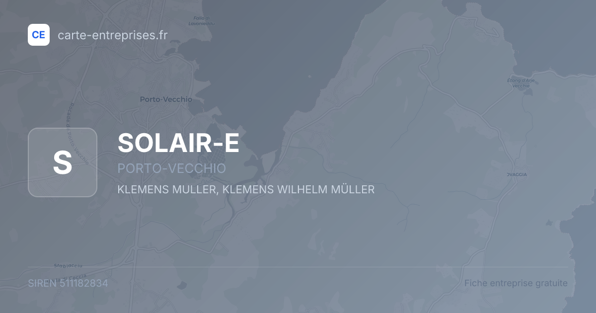 SOLAIR-E — 511182834 — fiche entreprise