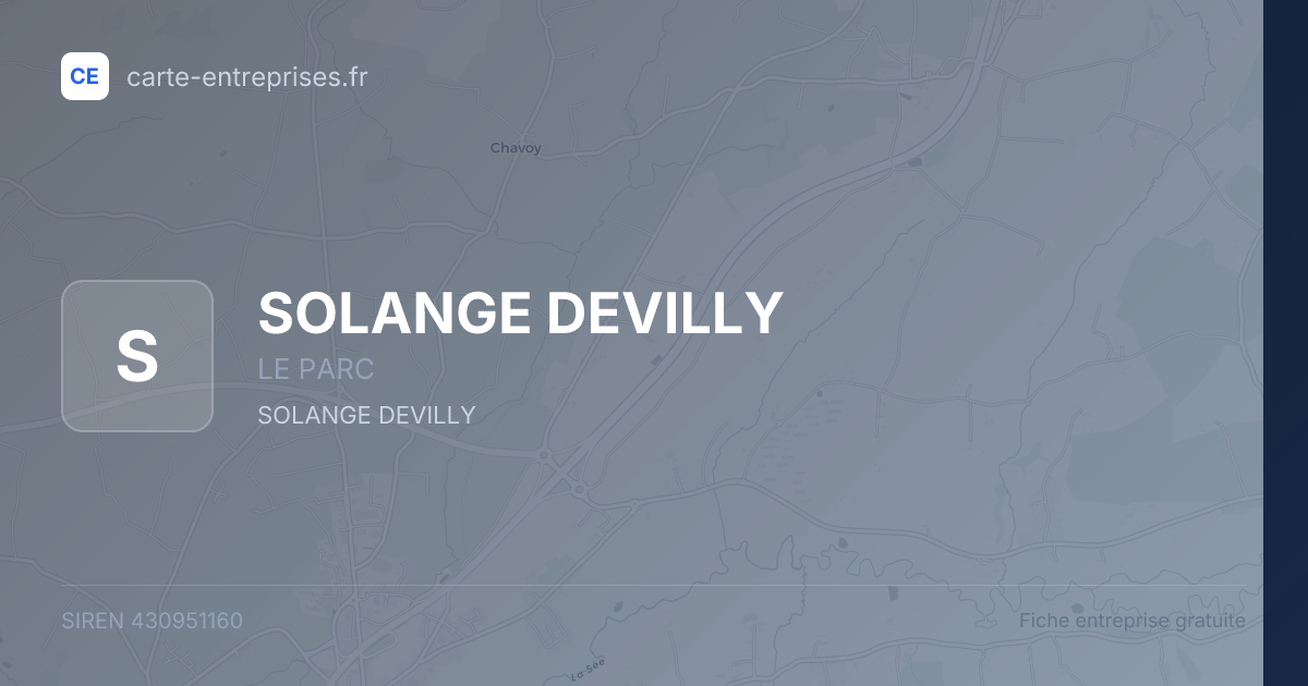 SOLANGE DEVILLY — 430951160 — fiche entreprise