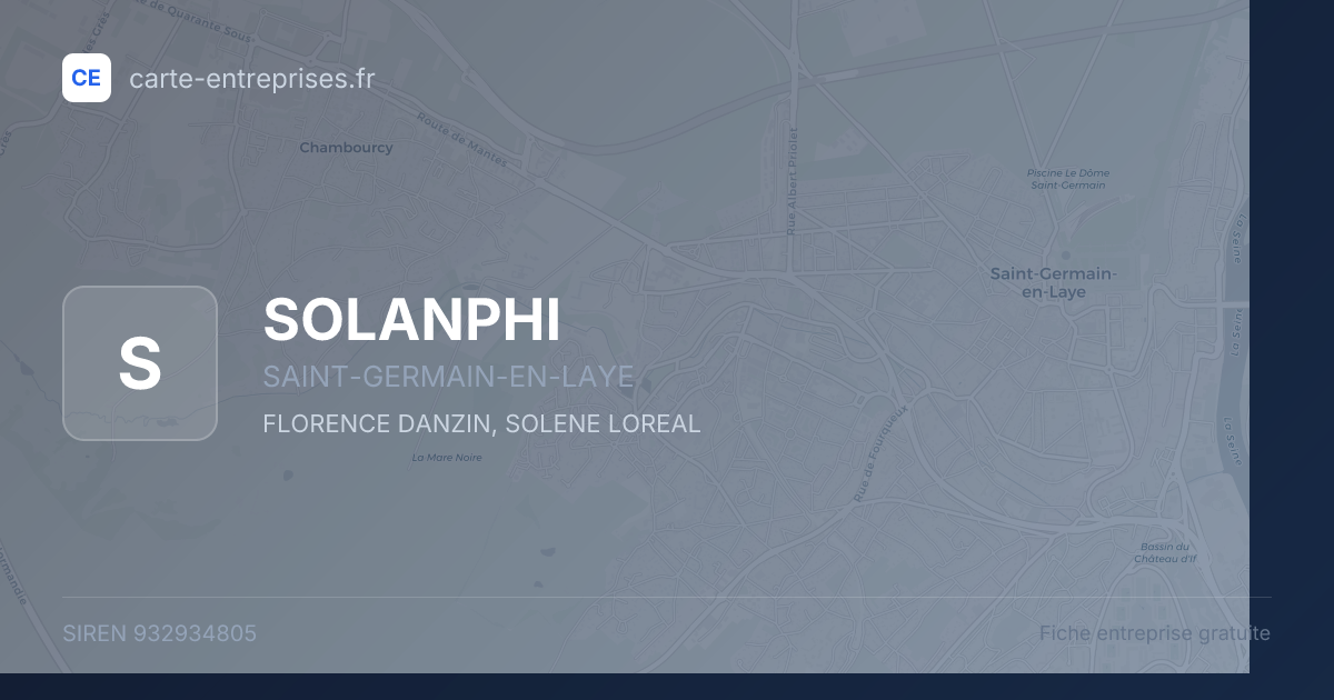 SOLANPHI — 932934805 — fiche entreprise