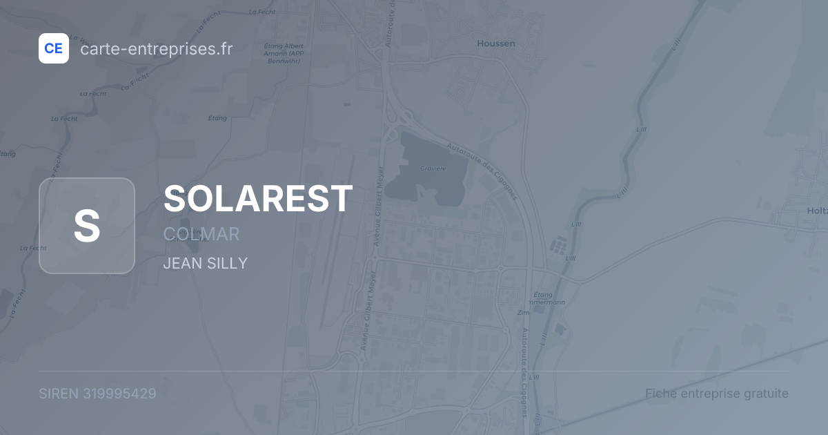 SOLAREST — 319995429 — fiche entreprise