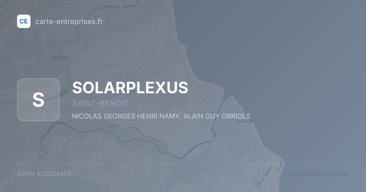 SOLARPLEXUS — 820034403 — fiche entreprise