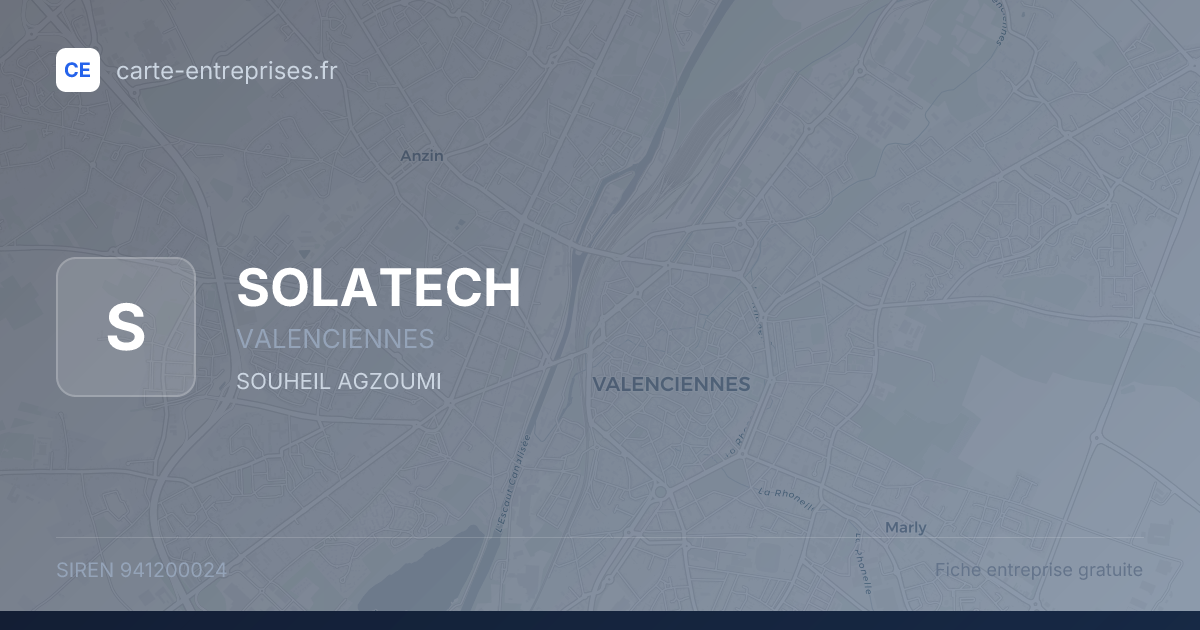 SOLATECH — 941200024 — fiche entreprise