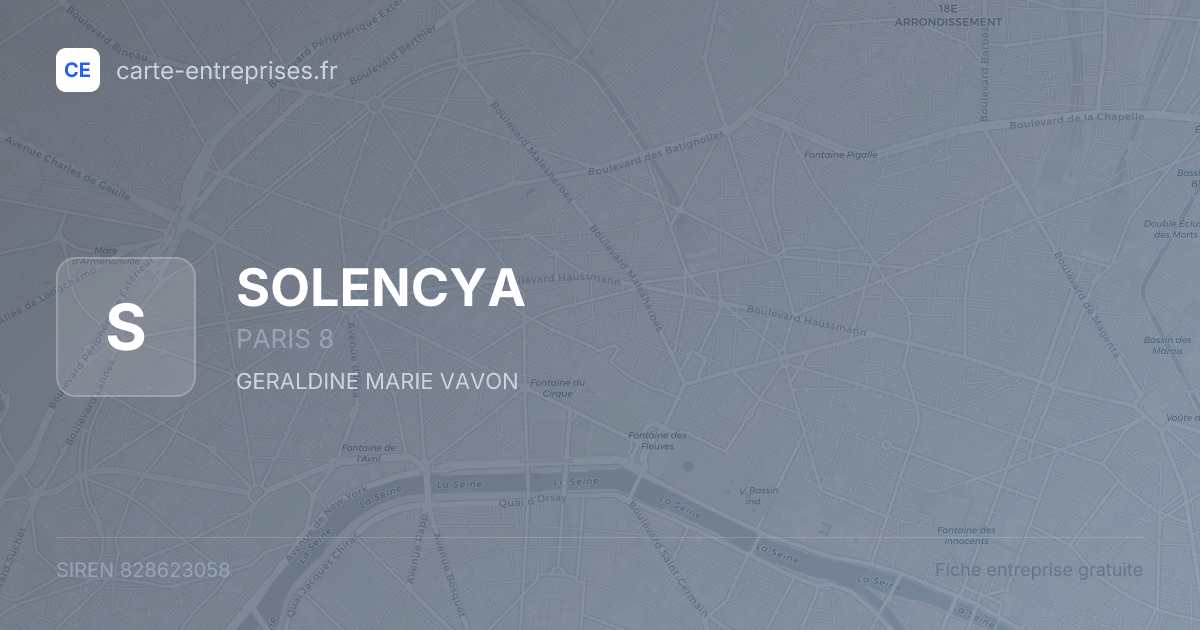 SOLENCYA — 828623058 — fiche entreprise