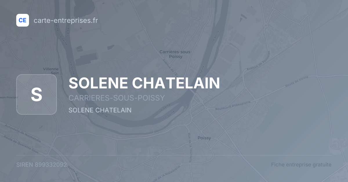 SOLENE CHATELAIN — 899332092 — fiche entreprise