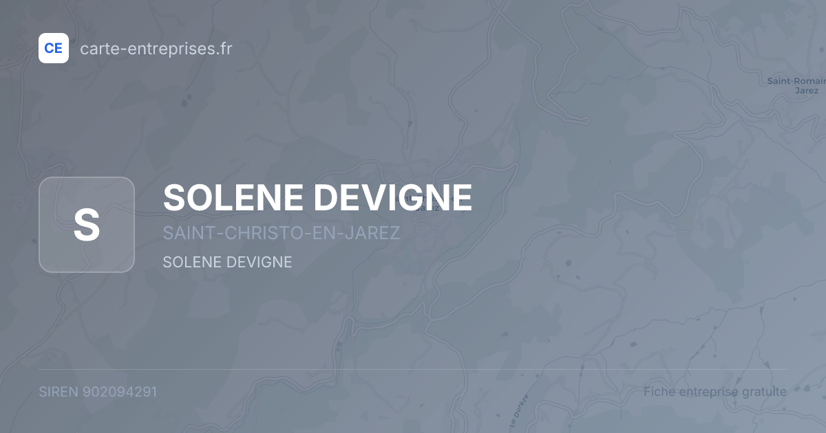 SOLENE DEVIGNE — 902094291 — fiche entreprise